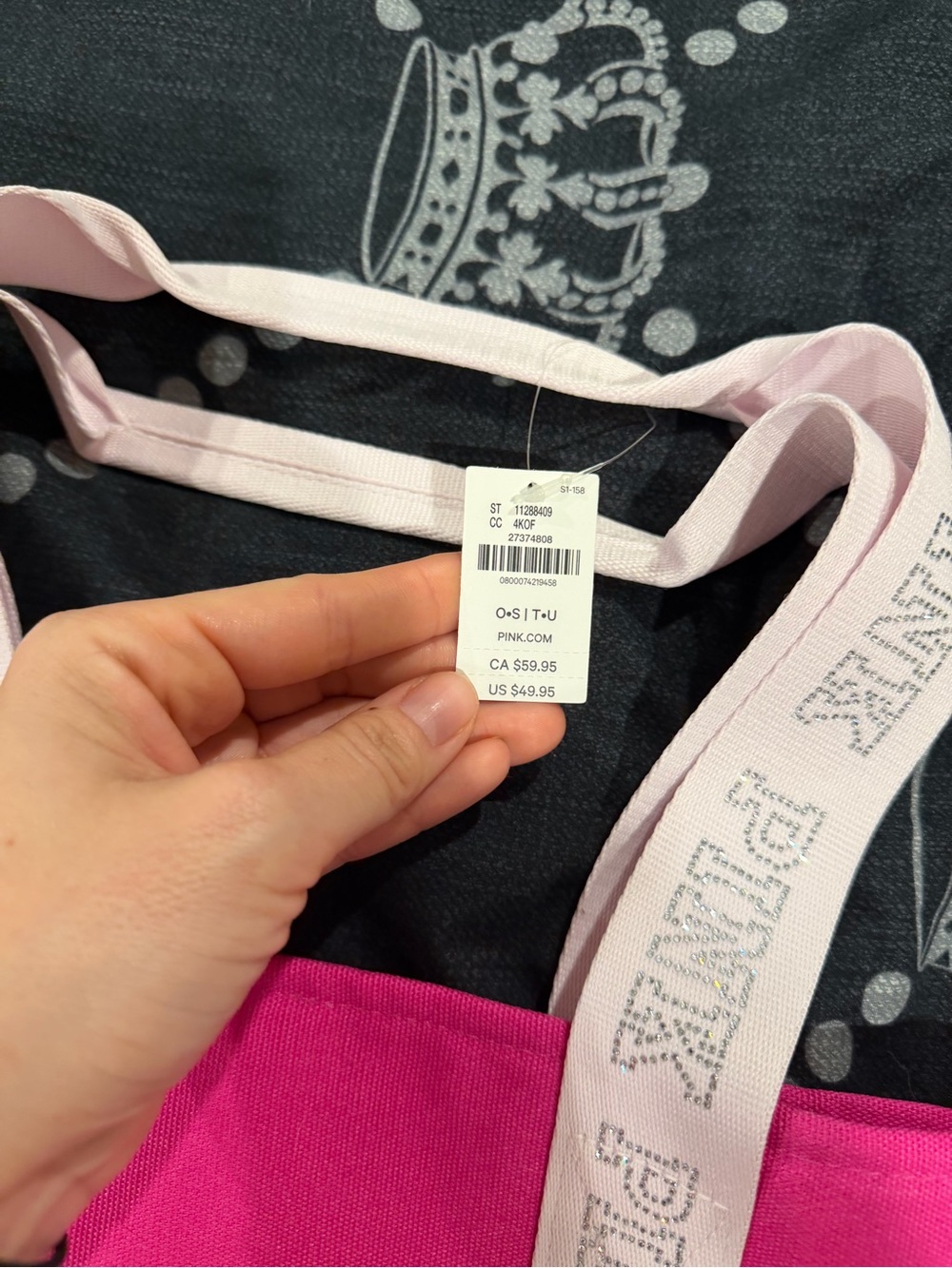 PINK Victoria's Secret Pink and Hot Pink Shoulder Bag